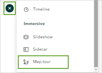 Map tour content block