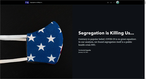The cover of the Segregation is Killing Us story