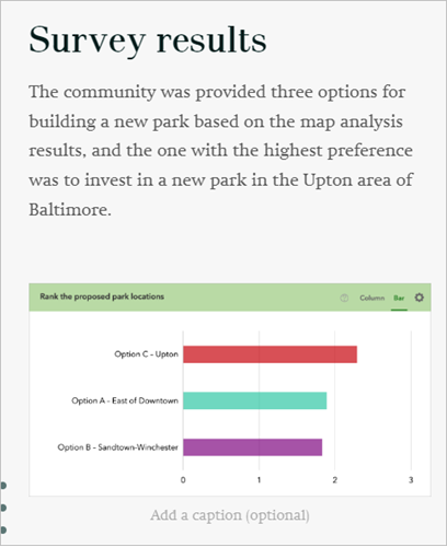 Text and image added to the narrative panel