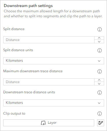 Accept the Downstream path default settings.