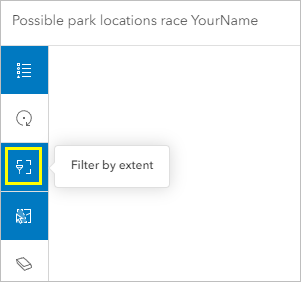 Filter by extent tool in the chart pane