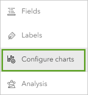 Configure charts on the Settings toolbar