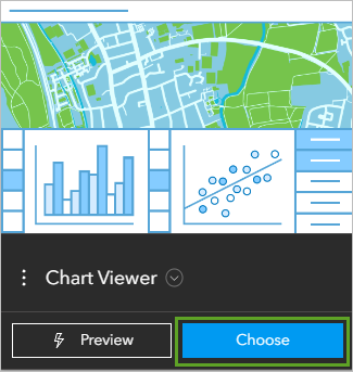 Choose for the Chart Viewer template