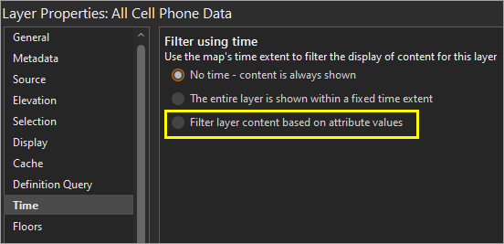 Filter the layer content based on attributes
