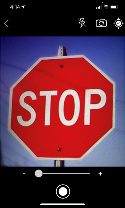 Photo of a stop sign