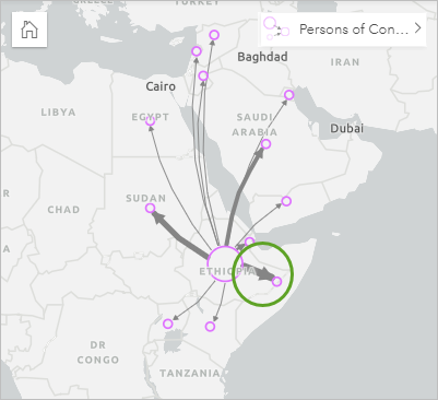 Link between Ethiopia and Somalia