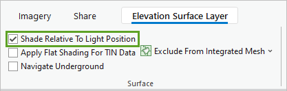 Set surface shading properties.