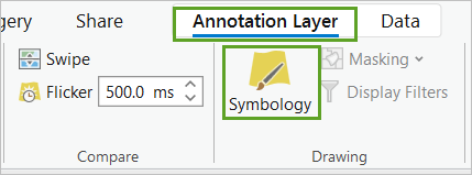 Open symbology on the Annotation Layer