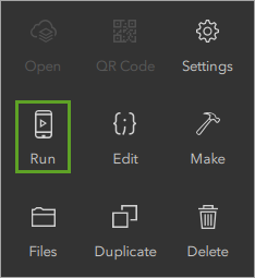 Run button