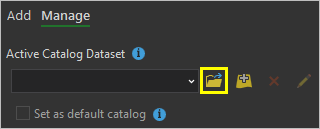 Choose Catalog Dataset button