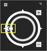 North indicator pointing left