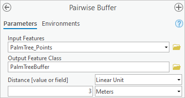 Pairwise Buffer tool
