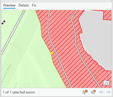 Map of error