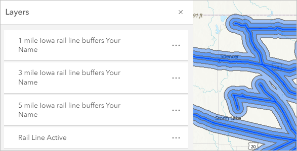 Reorder the layers in the Contents pane.