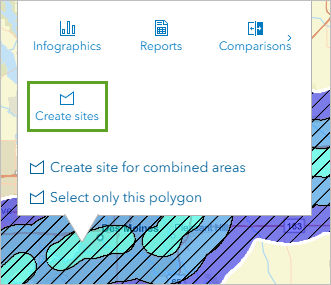 Create sites option
