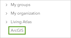 ArcGIS tab