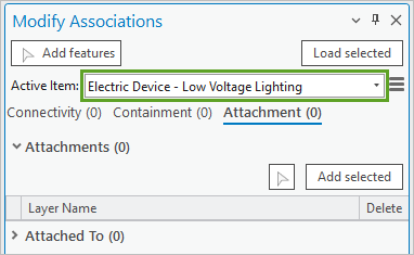 Selected streetlight loaded