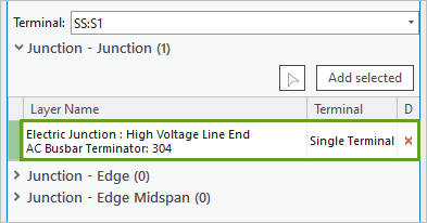 Selected high voltage junction