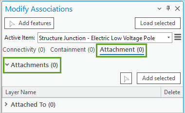 Attachments section