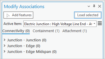 Modify Associations pane filled in