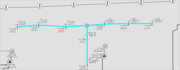 Selection of electric lines