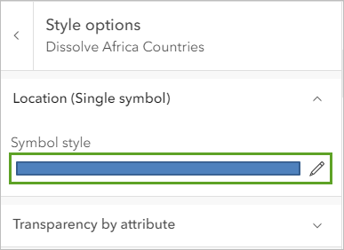 Symbols color options