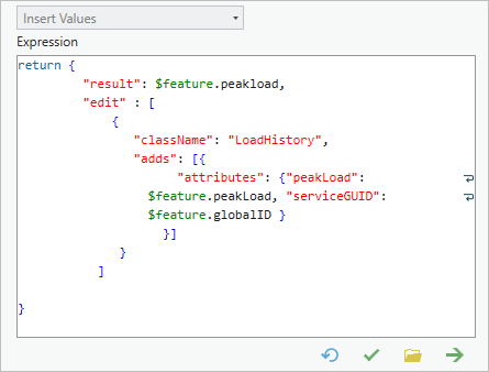 Arcade expression in Expression Builder window