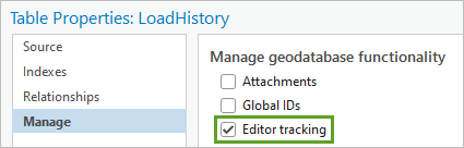 Editor tracking parameter