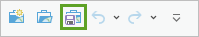 Save button on the Quick Access Toolbar