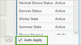 Auto Apply check box