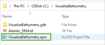 VisualizeBathymetry project file