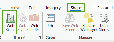 Web Scene button