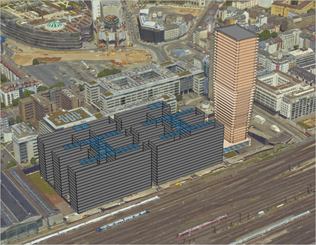The second building version appears in the web scene.
