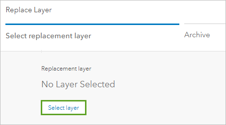 Select layer button