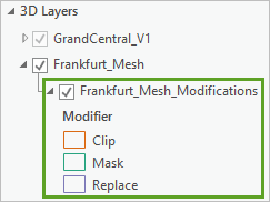 Modification in the Contents pane