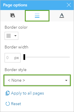 Border style parameter set to None