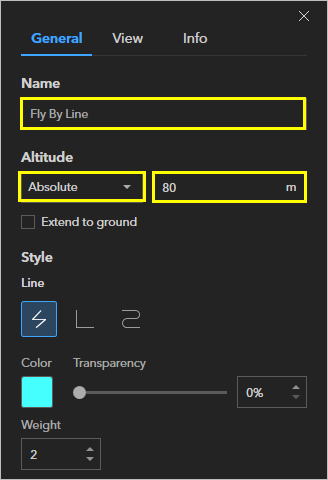 Line properties