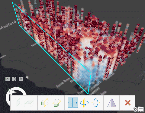 Flipped slice visibility