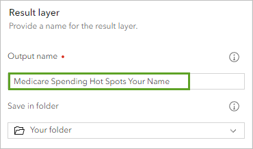 Result layer name