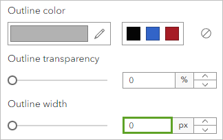 Symbol outline properties