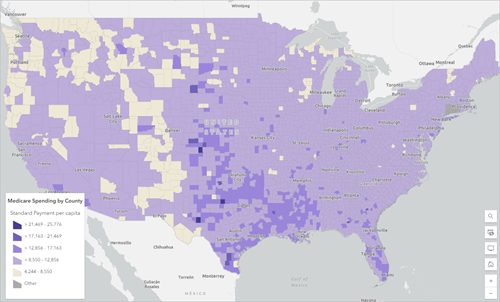 Equal interval map