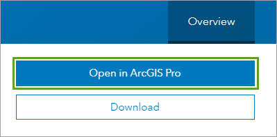 Botón Abrir en ArcGIS Pro