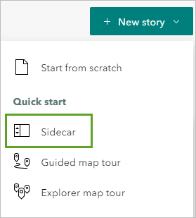 Inicio rápido de una nueva historia de sidecar