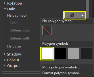 Configuración de halo