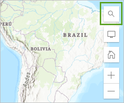 Herramienta de búsqueda en el mapa