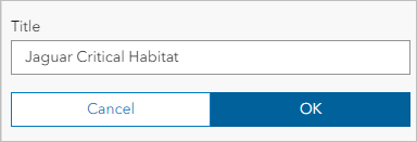 La capa ha cambiado el nombre a Hábitat crítico del jaguar.