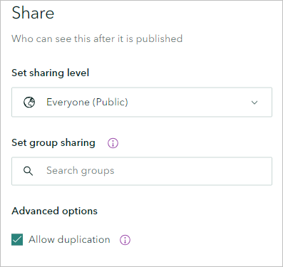 Configuración de uso compartido