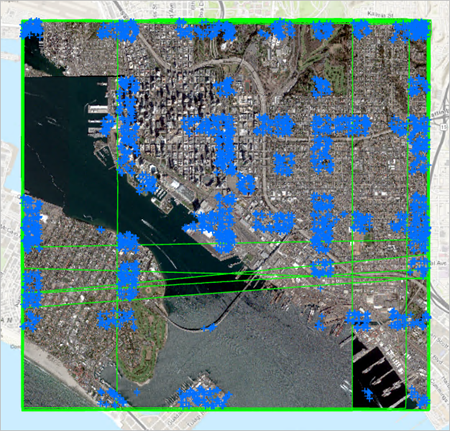 Puntos de enlace en el mapa