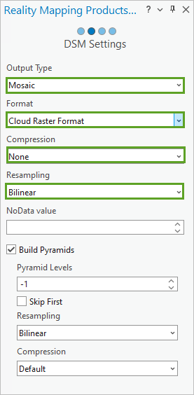 Parámetros de Configuración de DSM