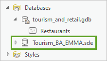 Geodatabase corporativa con el nombre cambiado